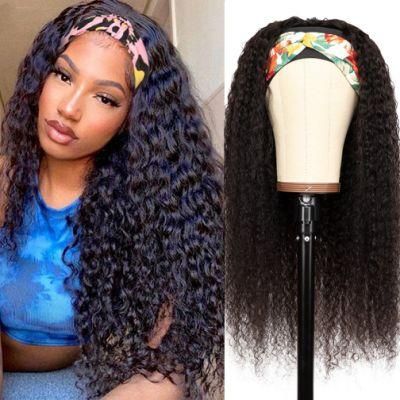Kbeth Factory Price Kinky Curly Headband Wig Good Headband Wigs China 20 Inch Custom Accept Human Hair Wigs Wholesale