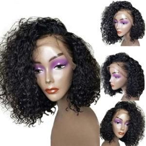 High Quality Natural Color Curly Front Lace Wig Brazilian Hair Wig