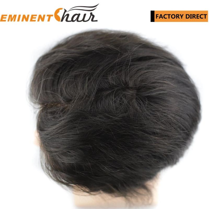 Custom Made Men′s Indian Hair Skin Hairpiece
