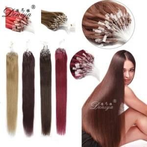 Charming Color High Quality Pre-Bonded Micro Loop Ring Keratin Remy Human Hair Extension
