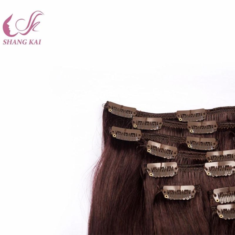 Wholesale Full Head 100% Indian Remy Human Hair Blonde Clip in Hair Extensions