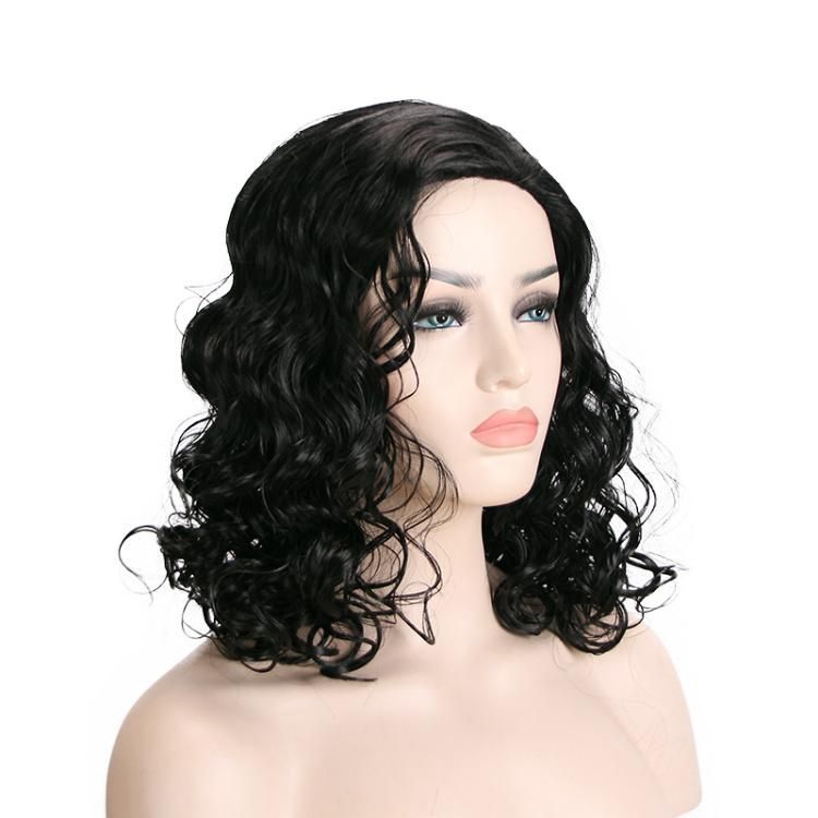 European and American Synthetic Fiber Fluffy Short Curly Wigs Wholesale