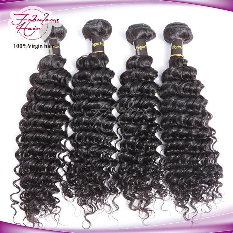 100% Virgin Brazilian Hair Deep Wave Natural Color Human Hair