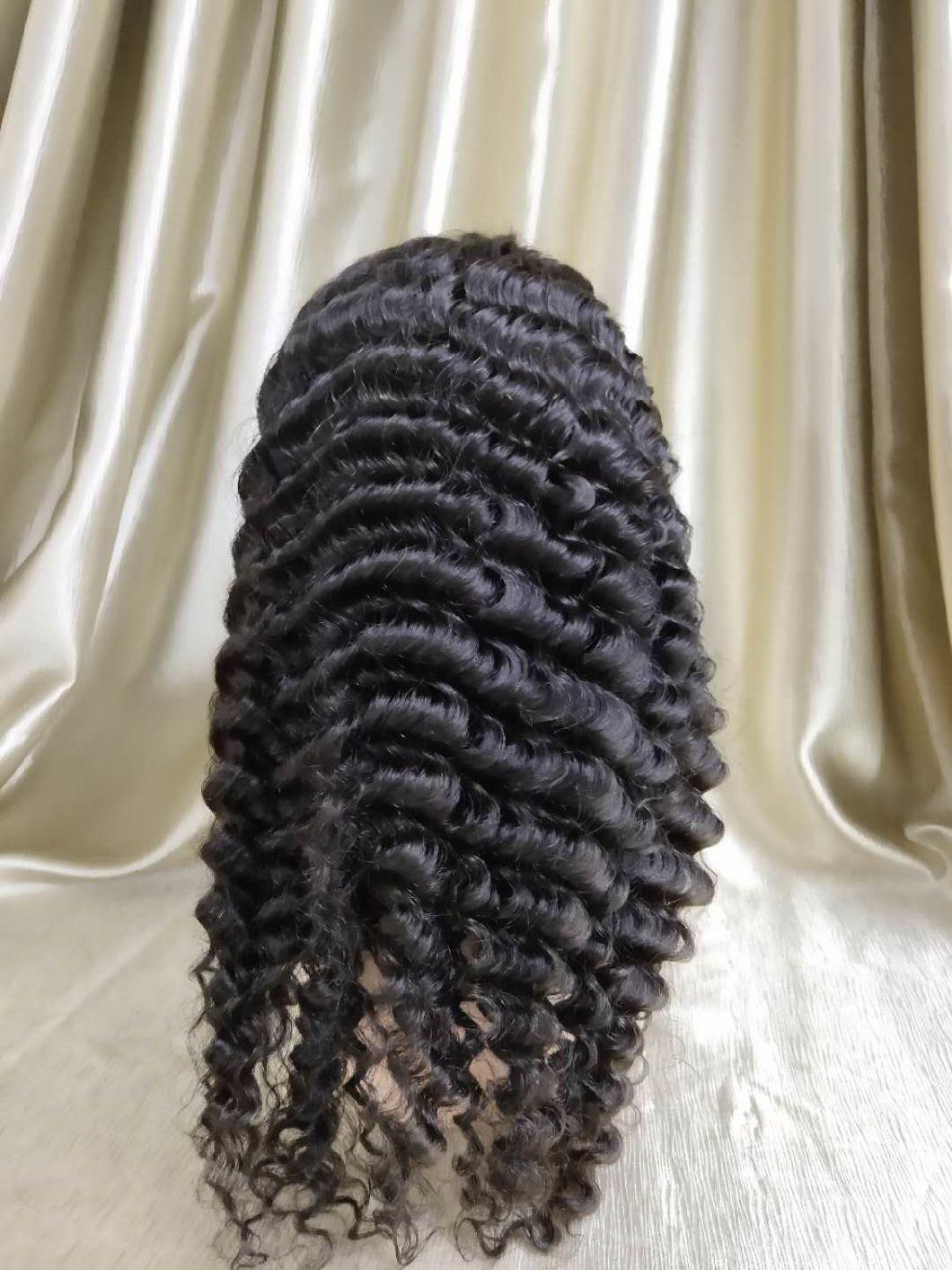 New Arrival 130% 150% 180% Density Human Hair Wig 13*4 Lace Frontal Wig Water Wave Pre-Plucked Wig for Black Women