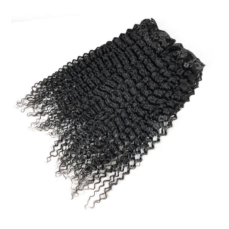 Afro Kinky 3b Curly Remy Brazilian Virgin Hair Clip in Hair Extensions 8PCS/Set