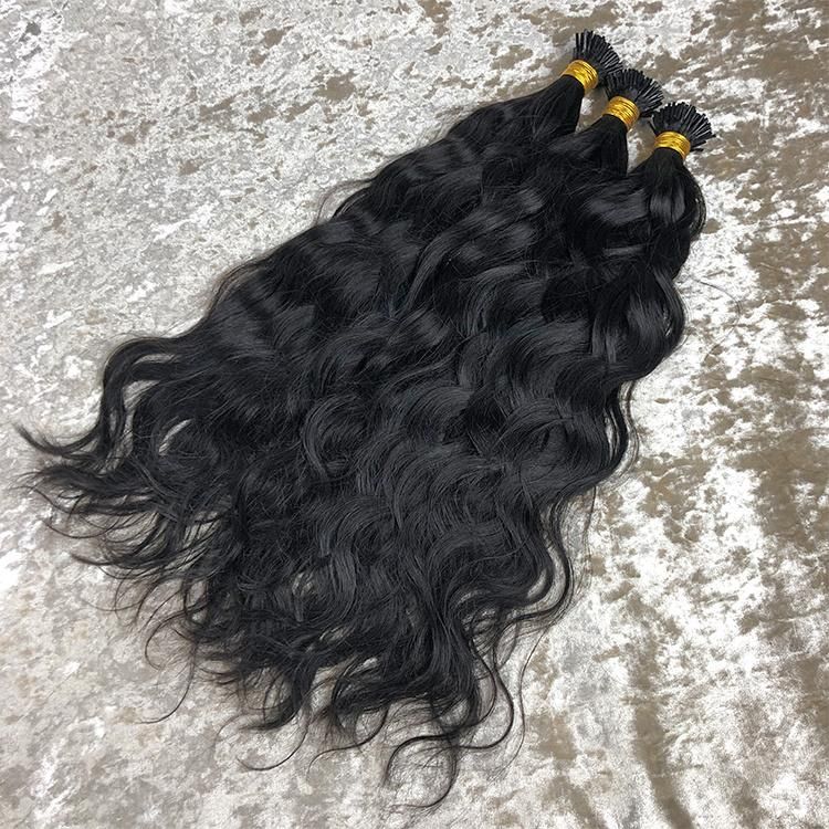 Kakiifahion Hair Custom Itips Hair Best Quality Natural Wave I Tip Human Hair Extensions 100% Human Hair