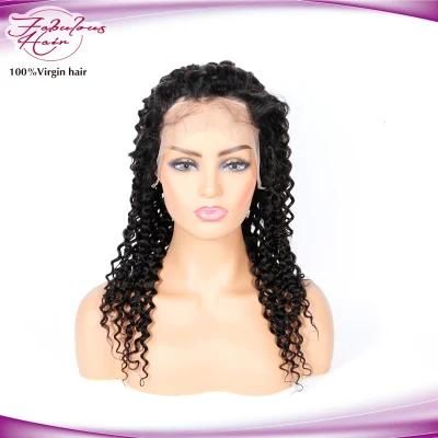 10 Inch Curly Wig Transparent Lace Real Natural Hair for Sale
