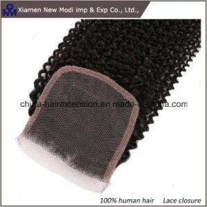 China Human Hair Extension Curly Lace Closure