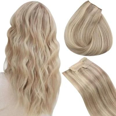 Wholesale Cuticle Aligned European Halo Clip in Hair Extensions #P18/60