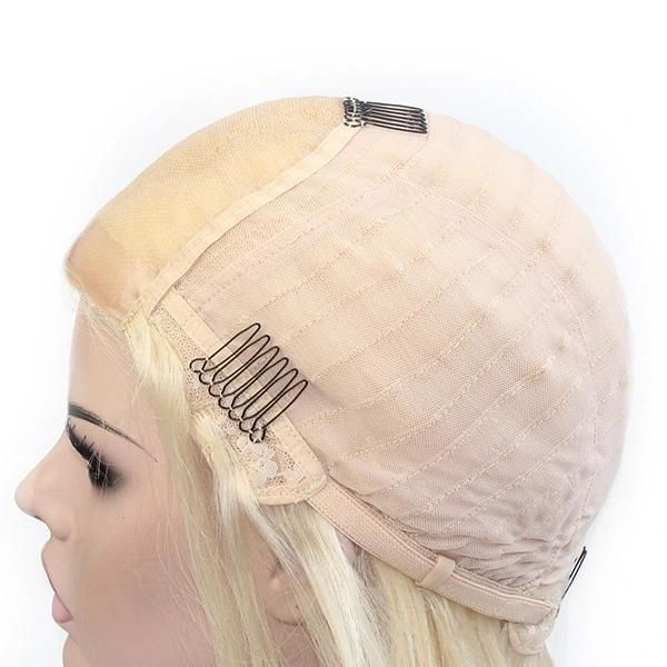 Lx054 Chinese Hair Blond #613 Machine Made Mono Top Hair Replacement Systems