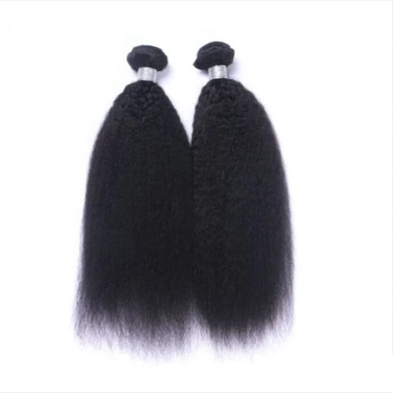 Riisca Natural Hair No Weft Kinky Straight Brazilian Virgin Human Hair