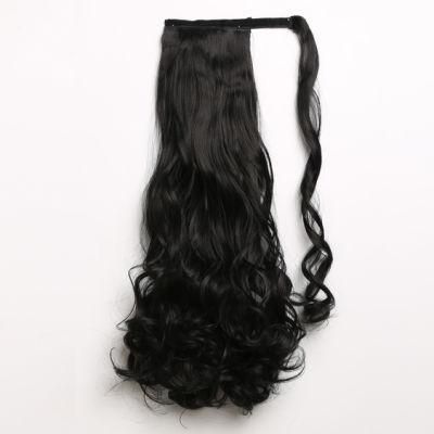 24inch Wholesale Human Hair Extensions Synthetic Curly Braiding Ponytail Extension