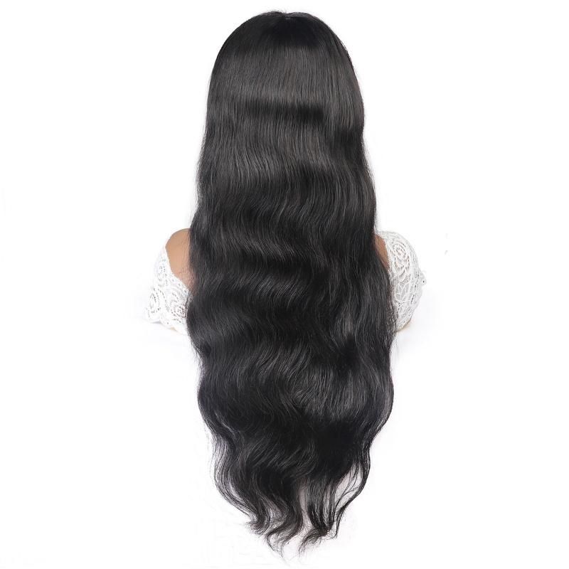 Cheap Wholesale Human Hair Wigs with Bangs Body Wave Virgin Brazilian Hair Machine Made
