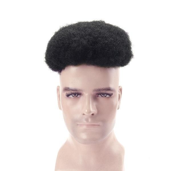 Afro Curl Mono Base Hair Piece for Africa America Men