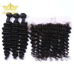 Wholesalr Mink/Remy Human Hair for Natural Black 1b# Color Deep Wave