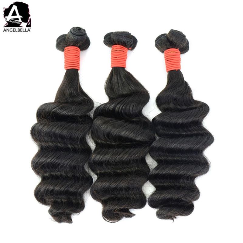 Angelbella Unprocessed Raw Cuticle Aligned Hair Branding Deep Funmi Virgin Remy Double Drawn Hair Bundles