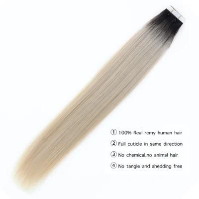 Wholesale Price 100% Straight Remy Human Hair Double Drawn Good Quality Invisible Tape Hair Extensions Virgin Hair