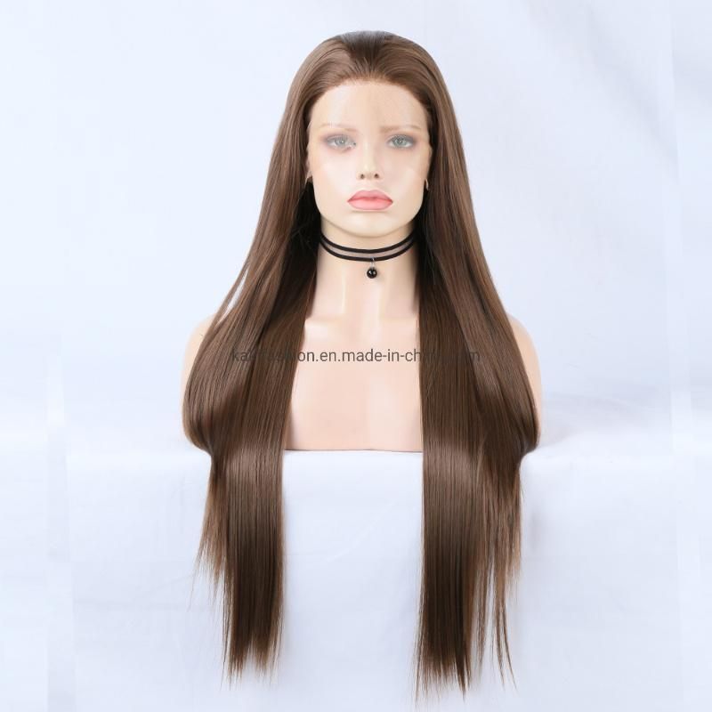 Wholesale High Quality Heat Resistant Synthetic Fiber Hair Wig Brown 10#