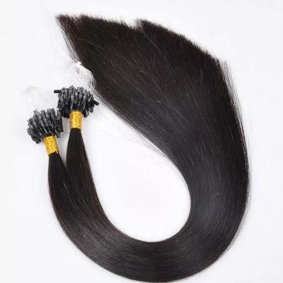 Top Quality Indian Hair Pre Bonded Nano Beads Micro Links Hair Extensions.