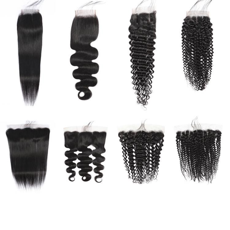 Kbeth Body Wave 5X5 Transparent Closure Baby 5 * 5 Lace Hair Block Wholesale Short Human Raw Unprocessedlace Frontal Closures in Stock