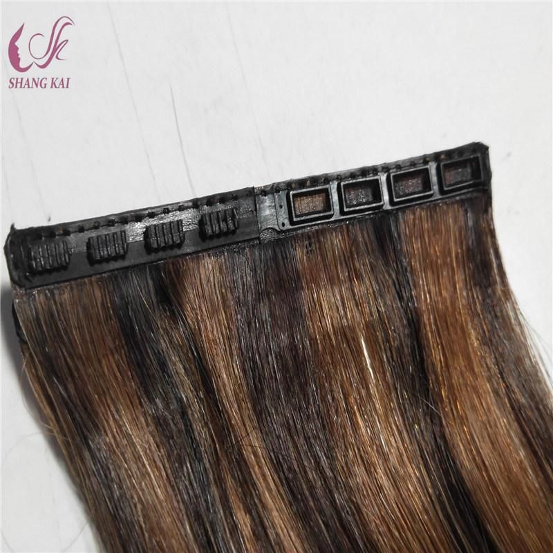 Magnetic Tape in Extensions Human Ponytail Hair Button Tapes in Hair