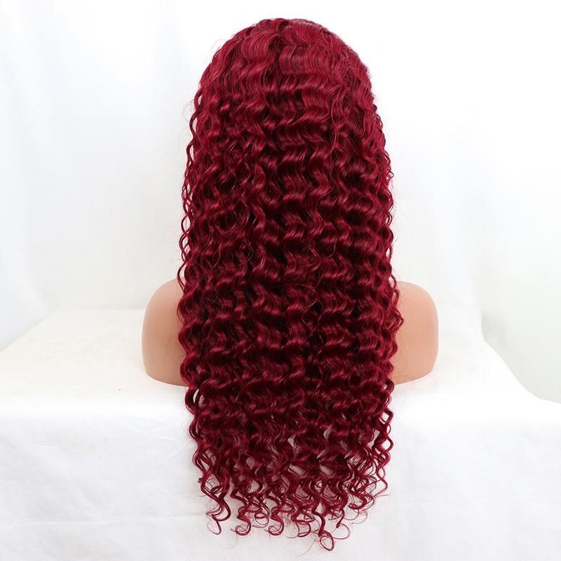 Human Hair HD 360 Lace Wigs Deep Curly Bob