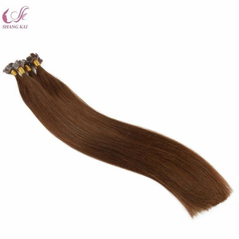 8A Grade Double Drawn Straight Top Quality Virgin Hair Flat Tip Hair Extension