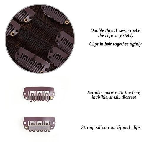 Brazilian Hair Body Wave Human Hair Clip in Hair Extension (AV-CH70-16-2)