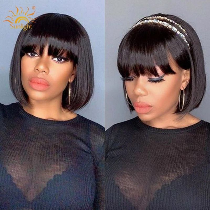 Sunlight Belle Short Weave Bob Perm Human Wig No Lace