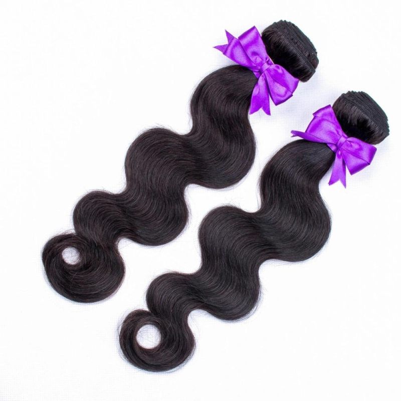 100% Human Virgin Hair Extension of Hair Bundle with Body Wave Wig