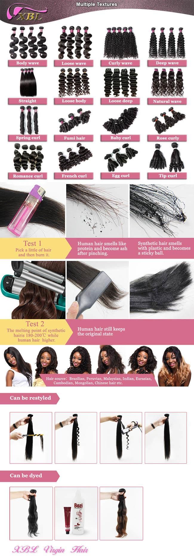 Natural Malaysian Hair Can Be Dyed Virgin Remy Human Hair