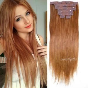 Indian Straight Copper Red Clip-in 100% Human Hair