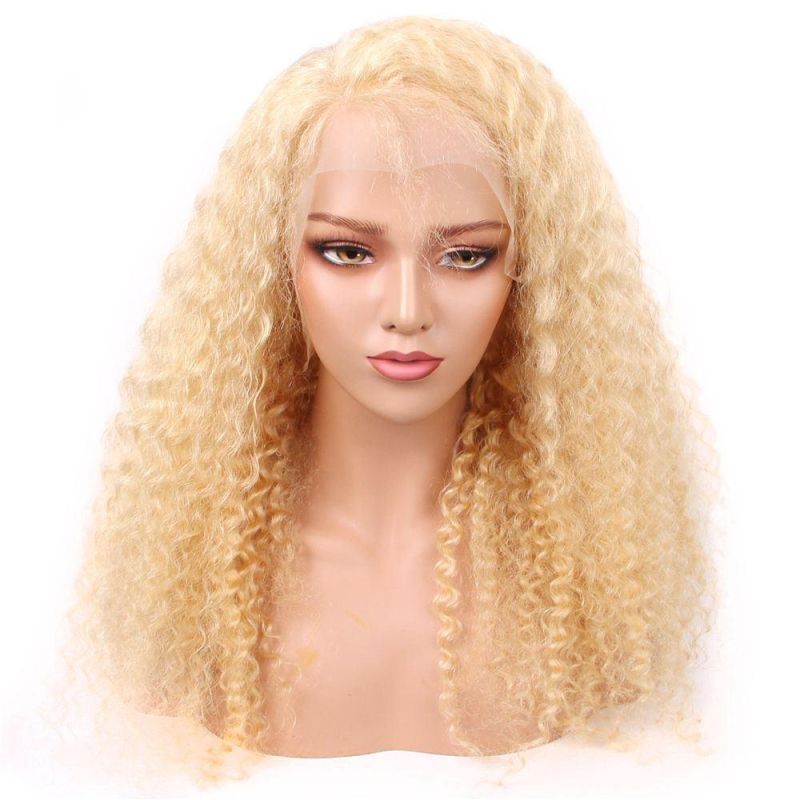 613 Blonde Deep Wave Wigs Human Hair 13X6 Lace Front Wigs