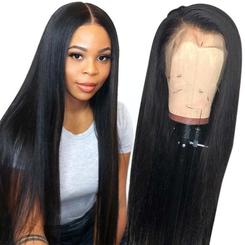 Kbeth Hhuman Hair Wig for Black Women New Arrival 26 Inch Remy Natural Color Regular Texture Long Lasting Texture Straight Swiss Full Lace Femme Wigs Vendor