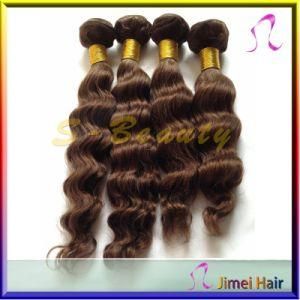 Light Brown Brazilian Virgin Hair/ Deep Wave Weft Extension (SB-B-DW)