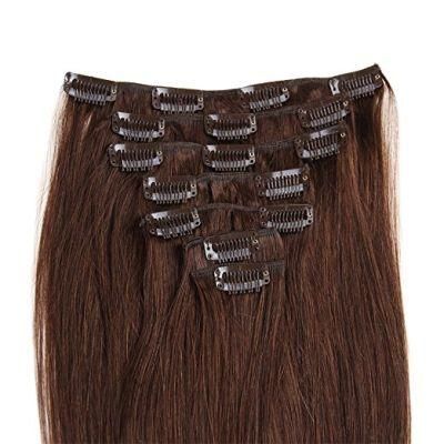 100% Human Hair Brazilian Hair Clip in Hair Extension 7PCS (AV-CHL07-18-2)