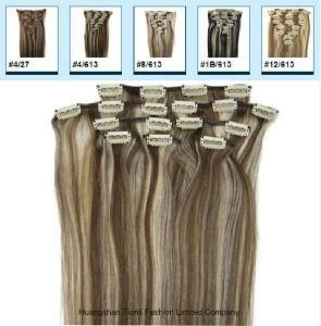 8PCS Straight Clip in Human Hair Natural Remy Hair