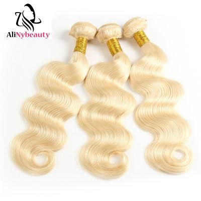 Top Quality Body Wave Human Hair 613 Color Blonde Bundles with Closure