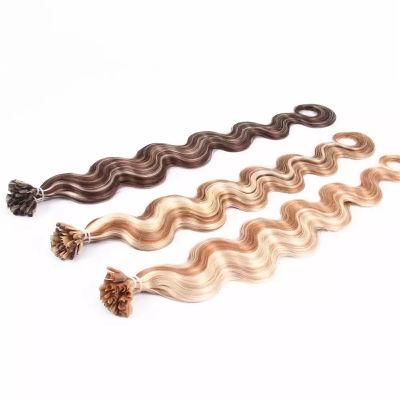 I Tip Keratin Pre Bonded Hair Extensions Real Remy Russian Human Hair on The Capsule Fusion Hair 1g/S 20inch