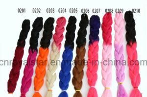 Kanekalon Two Color Gradient Jumbo Braid Hair