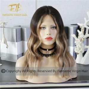 Hot Sales Salon Upscale Wig Balayage/Highlight/Omber Colour Lace Fronta/Full Lace Wigs with Whole Sale Price Bh-B728-2018