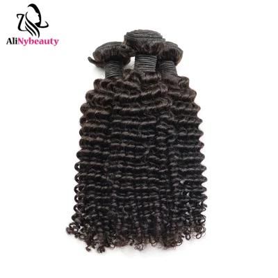 Alinybeauty Virgin Hair with Full Cuticle Unprocessed Top Quality Brazilian Raw Human Hair Small Deep Wave Hair Extension