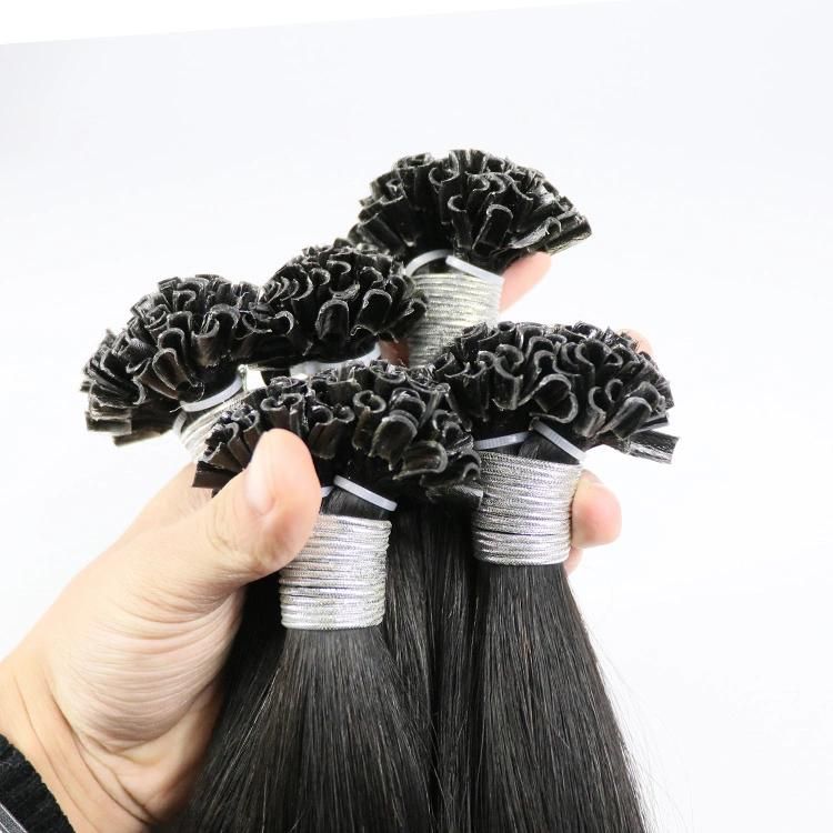 Wholesale Double Drawn 100% Cuticle Aligned Human Hair Extensions Straight U Tip Hair