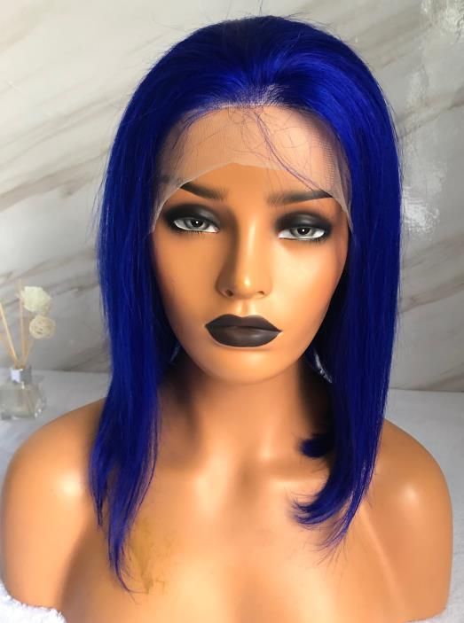 Wendyhair Bob Wigs Lace Front Human Wigs Straight Short Hair
