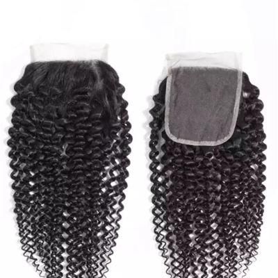 Kbeth Kinky Curly 5*5 Transparent HD Lace 14 Inch Closure Cheap Price Toupees From China Xuchang Factory in Stock