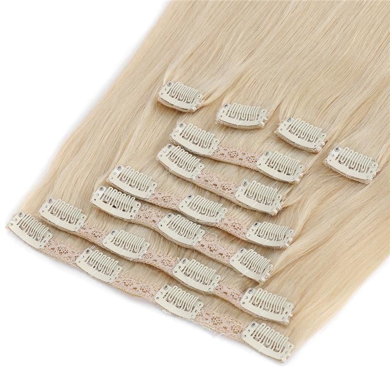Raw Remy Hair Clip in Human Remy Hair Extensions Cuticle Aligned Clip in Human Hair