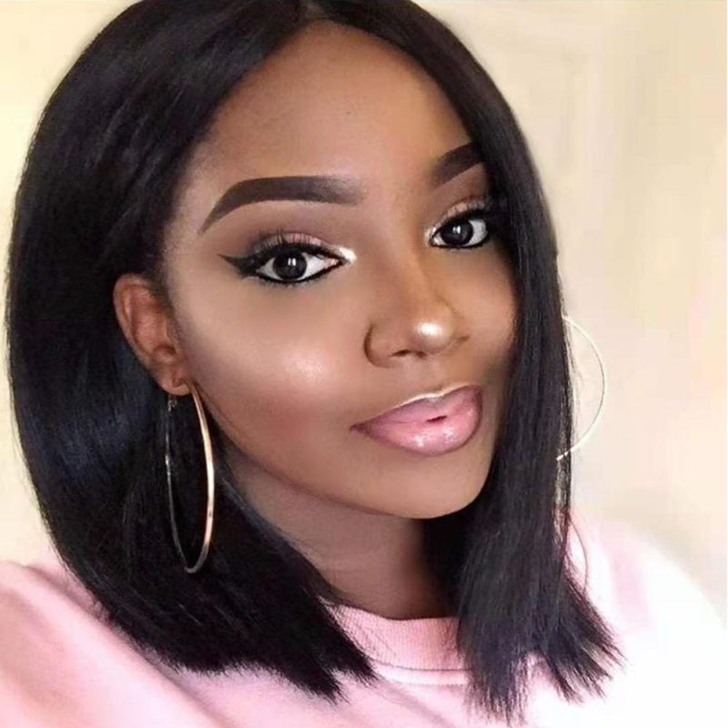 Kbeth Flawless Human Hair Wig Straight Short Cut Bob Wigs 2021 Fashion Summer Cool Bob Season Human Work HD Lace Front 11A Luxury Sexy Femme Wigs Wholesale