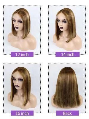 Wholesale Raw Indian Virgin 180% Density Human Hair HD Full Lace Frontal Natural Transparent Lace Wig