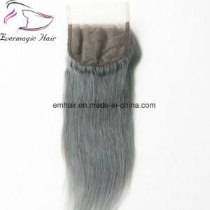 Wholesale 8&quot; to 20&quot; in Stock Remy Human Hair Straight 4*4 Lace Closure Straight Hair Lace Frontal