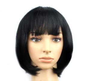 Synthetic Hair, Beauty Hair Wig, Black Color